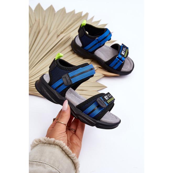 E-shop Chlapčenské sandále v modrej farbe