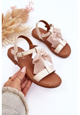 Béžové sandále pre dievčatá