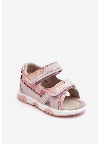 Ružové pohodlné sandále pre dievčatá