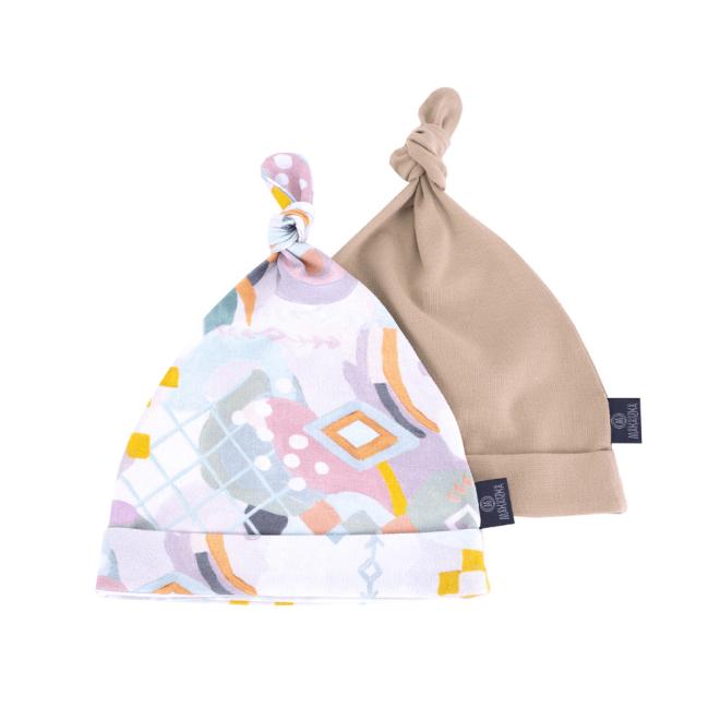 E-shop Sada detských čiapočiek z kolekcie Pastelové vzory