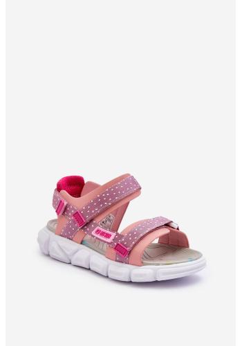 Dievčenské ružové Big Star sandále