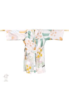 Bambusové detské kimono z kolekcie Pastelové vzory
