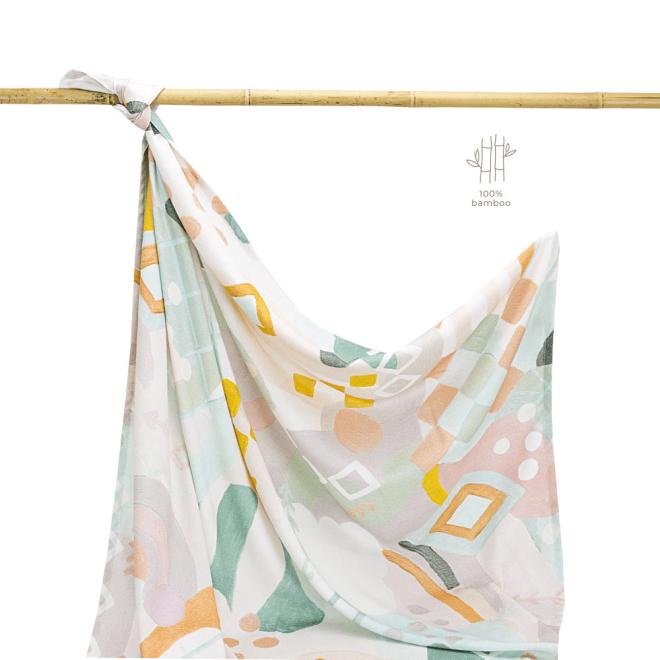 Letná bambusová deka z kolekcie Pastelové vzory