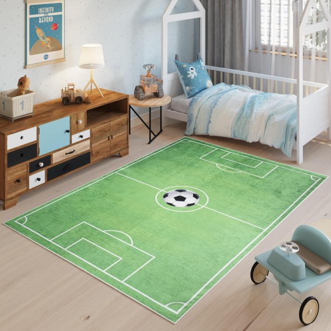 E-shop Detský koberec s motívom futbalového ihriska