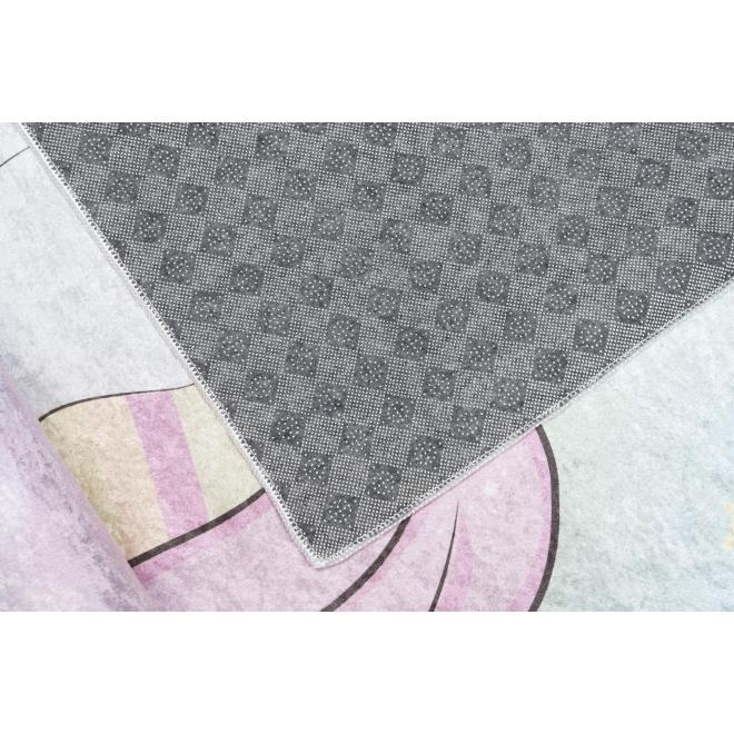 Dúhový detský koberec s jedorožcom