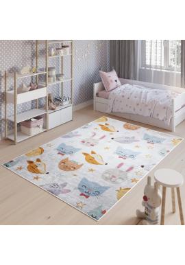 Detský koberec s motívom zvieratiek