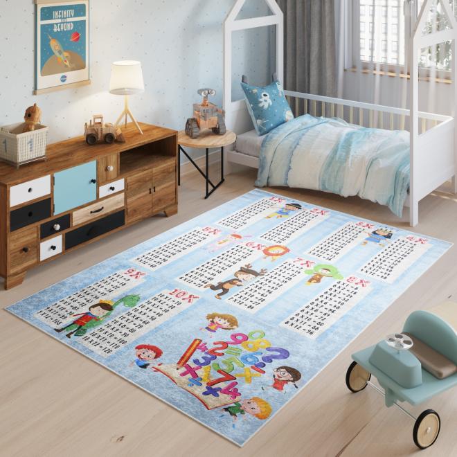 E-shop Detský koberec s motívom násobilky