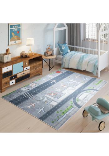 Detský koberec s lietadlami