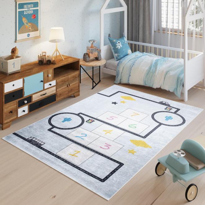 E-shop Modrý koberec s hrou pre deti