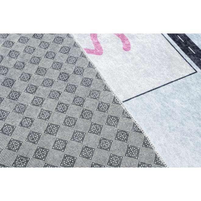 Modrý koberec s hrou pre deti