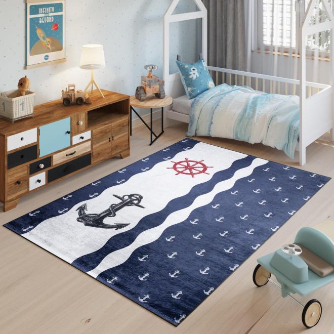 E-shop Detský koberec s námorníckym motívom