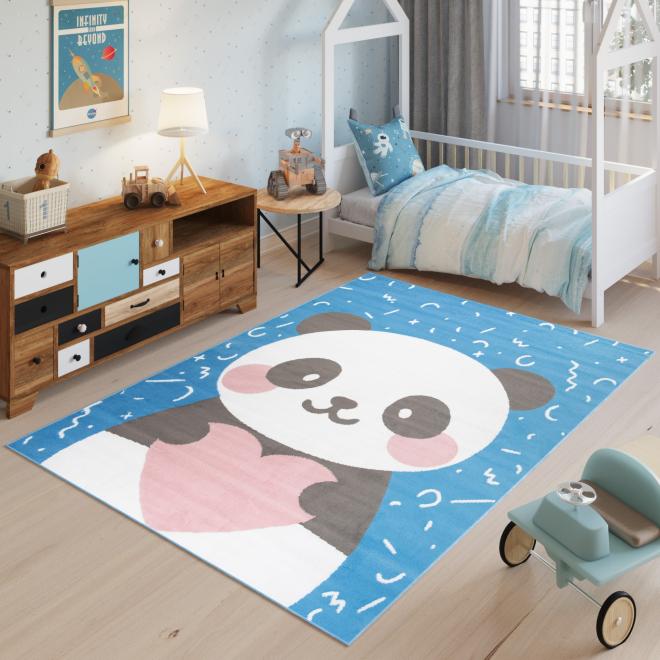 E-shop Modrý koberec s pandou