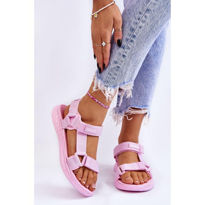 E-shop Dámske ružové sandále Big Star na suchý zips