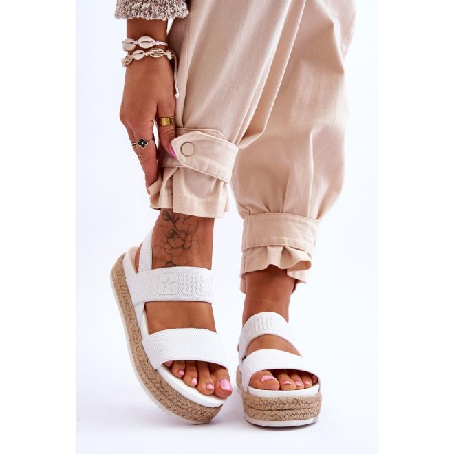E-shop Dámske biele sandále Big Star na platforme