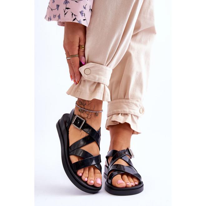 E-shop Dámske čierne voňavé sandále Zaxy