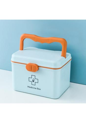 Svetlomodrý organizér na lieky