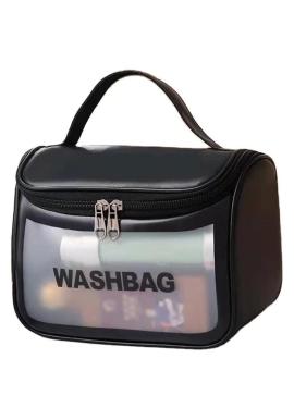 Kozmetický kufrík WASHBAG v čiernej farbe