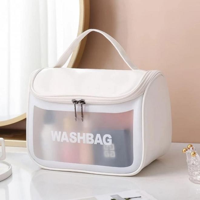 E-shop Biely kozmetický kufrík WASHBAG