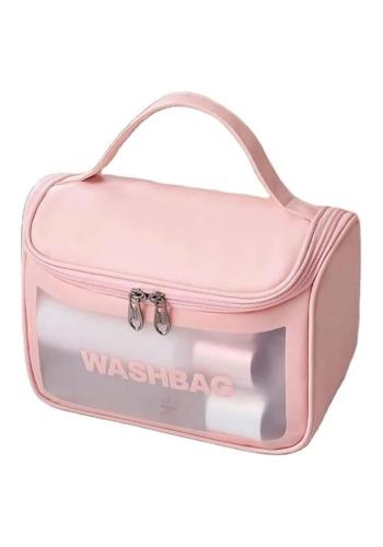 Kozmetický ružový kufrík WASHBAG