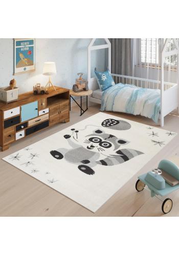 Sivý koberec s obrázkom pre deti