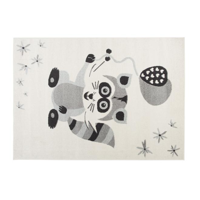 Sivý koberec s obrázkom pre deti