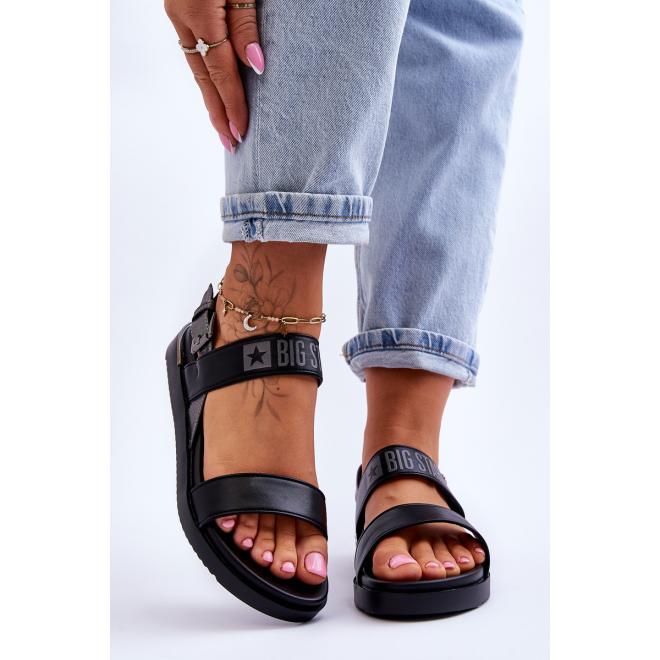 E-shop Dámske sandále Big Star čiernej farby