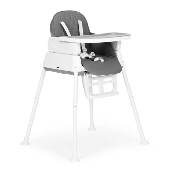 E-shop Sivá skladacia stolička na kŕmenie 3 v 1