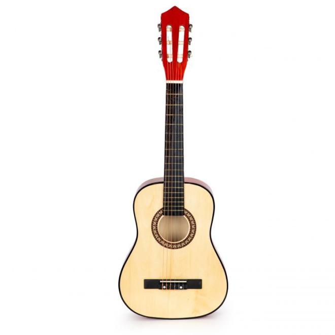 E-shop Drevená gitara v červenej farbe pre deti