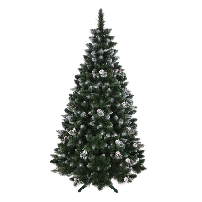 E-shop Kvalitný hustý vianočný stromček borovica so šiškami - 220 cm