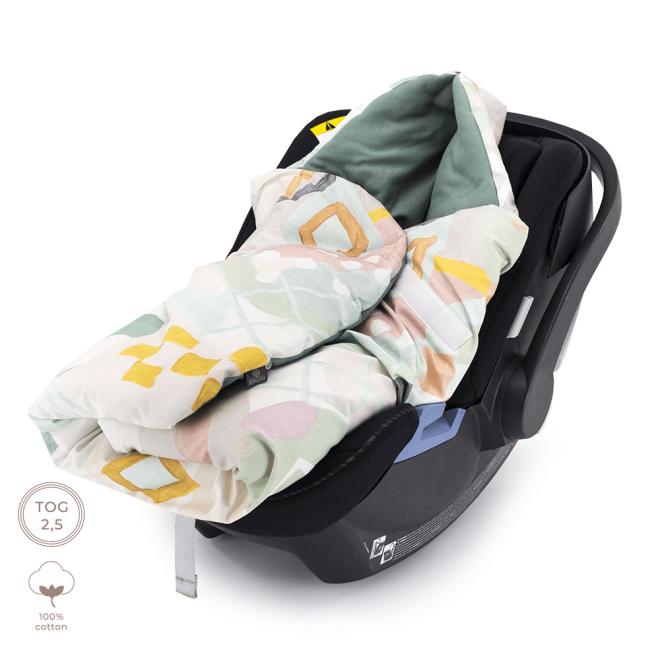 E-shop Detská deka do kočiara z kolekcie Pastelové vzory