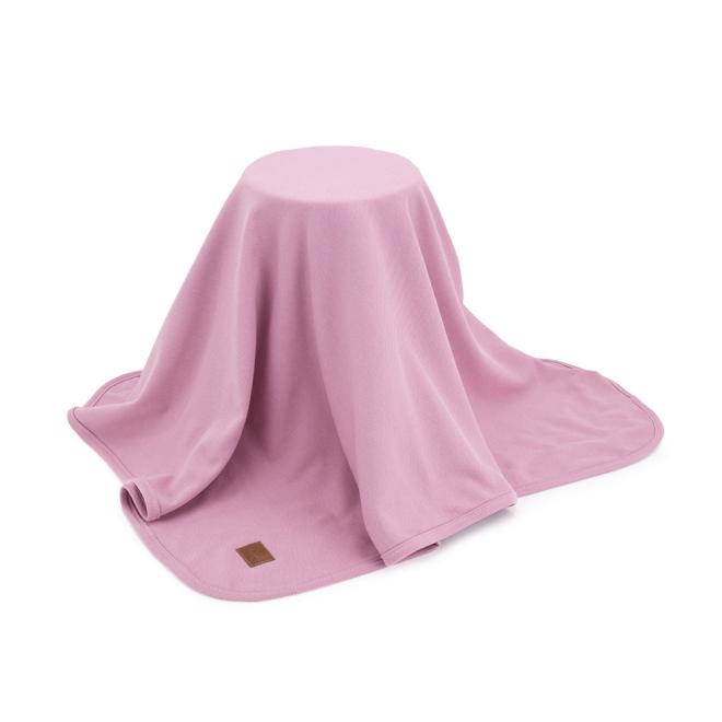 E-shop Bavlnená detská deka ružovej farby
