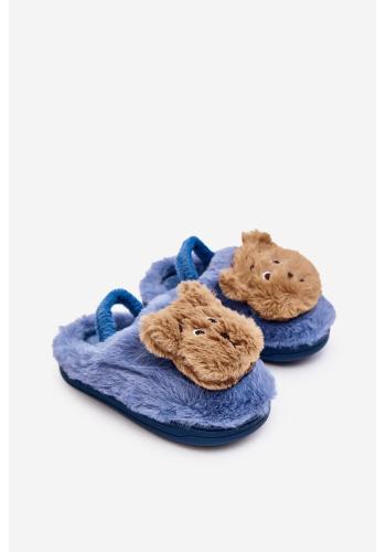 Detské papuče v modrej farbe