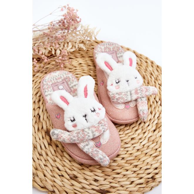 E-shop Detské ružové papuče so zajačikom