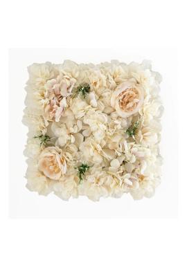 Biely kvetinový nástenný panel