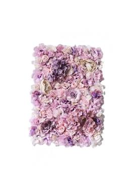 Fialový kvetinový nástenný panel