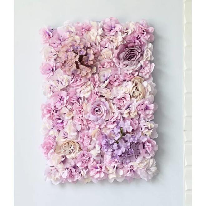 E-shop Kvetinový nástenný panel vo fialovej farbe