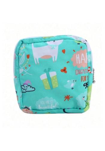 Tyrkysová kapsička na hygienické vložky