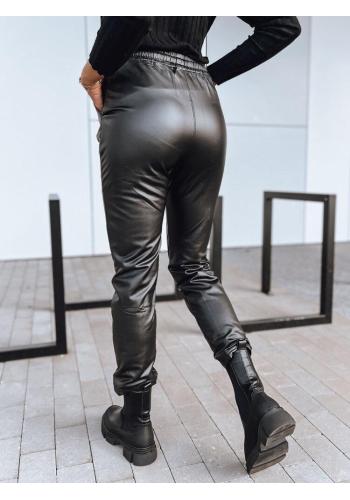 Čierne dámske voskované nohavice