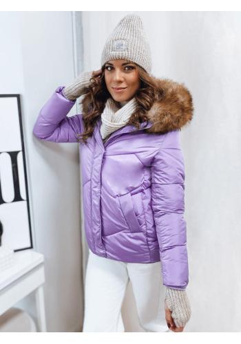 Dámska fialová bunda na zimu