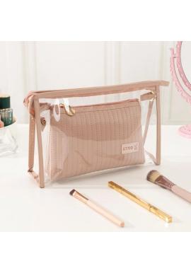 Sada dvoch ružových kozmetických tašiek