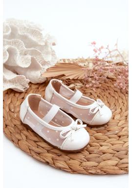 Balerínky pre dievčatá v bielej farbe