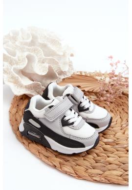 Športové detské tenisky sivej farby