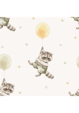 Tapeta na stenu s balónmi a zvieratkom