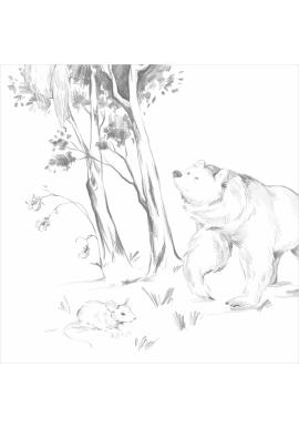 Detská tapeta na stenu s motívom lesa