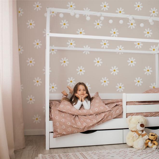 Dekoračná tapeta so sedmokráskami