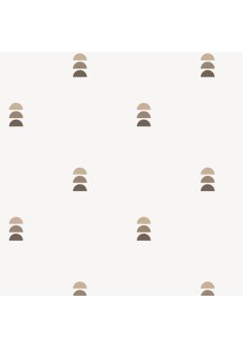 Dekoračná tapeta s opakujúcimi polkruhmi