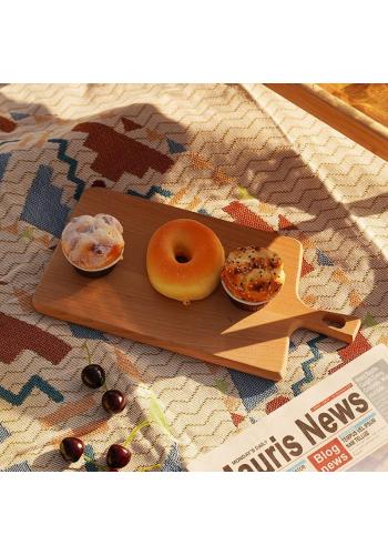 Obojstranná pletená BOHO deka so strapcami