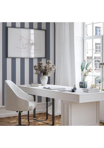 Ružovo-biela pruhovaná tapeta