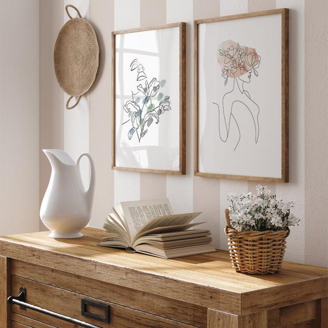 Dekoračná tapeta s béžovými pruhmi