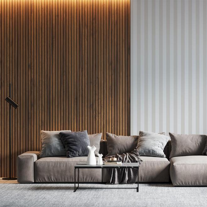 Tapeta na stenu s motívom pruhov